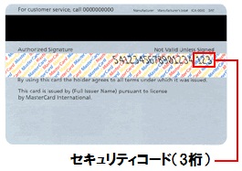 セキュリティーコード