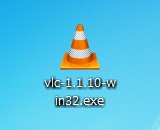 vlc.exeを起動