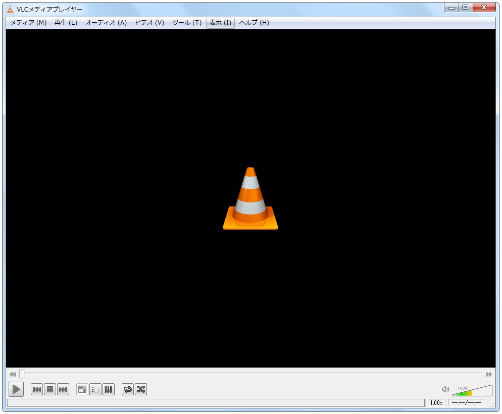 VLC media player本体画面